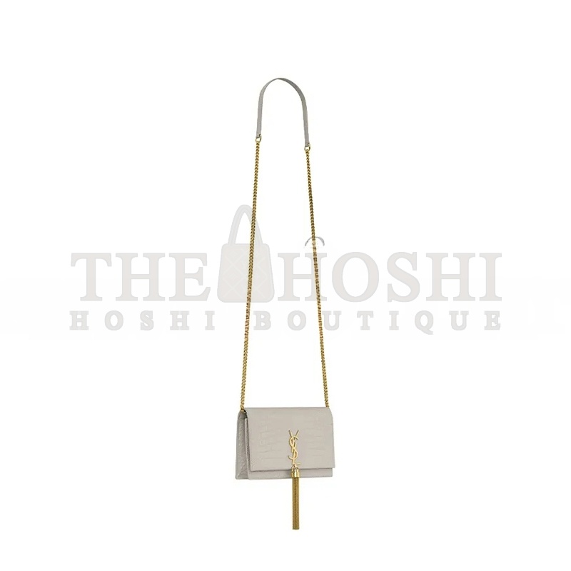 Y51 KATE MONOGRAM TASSEL CHAIN WALLET IN CALFSKIN CROCODILE EMBOSSED 452159DND1J9207 (19*12.5*4cm) Master Quality